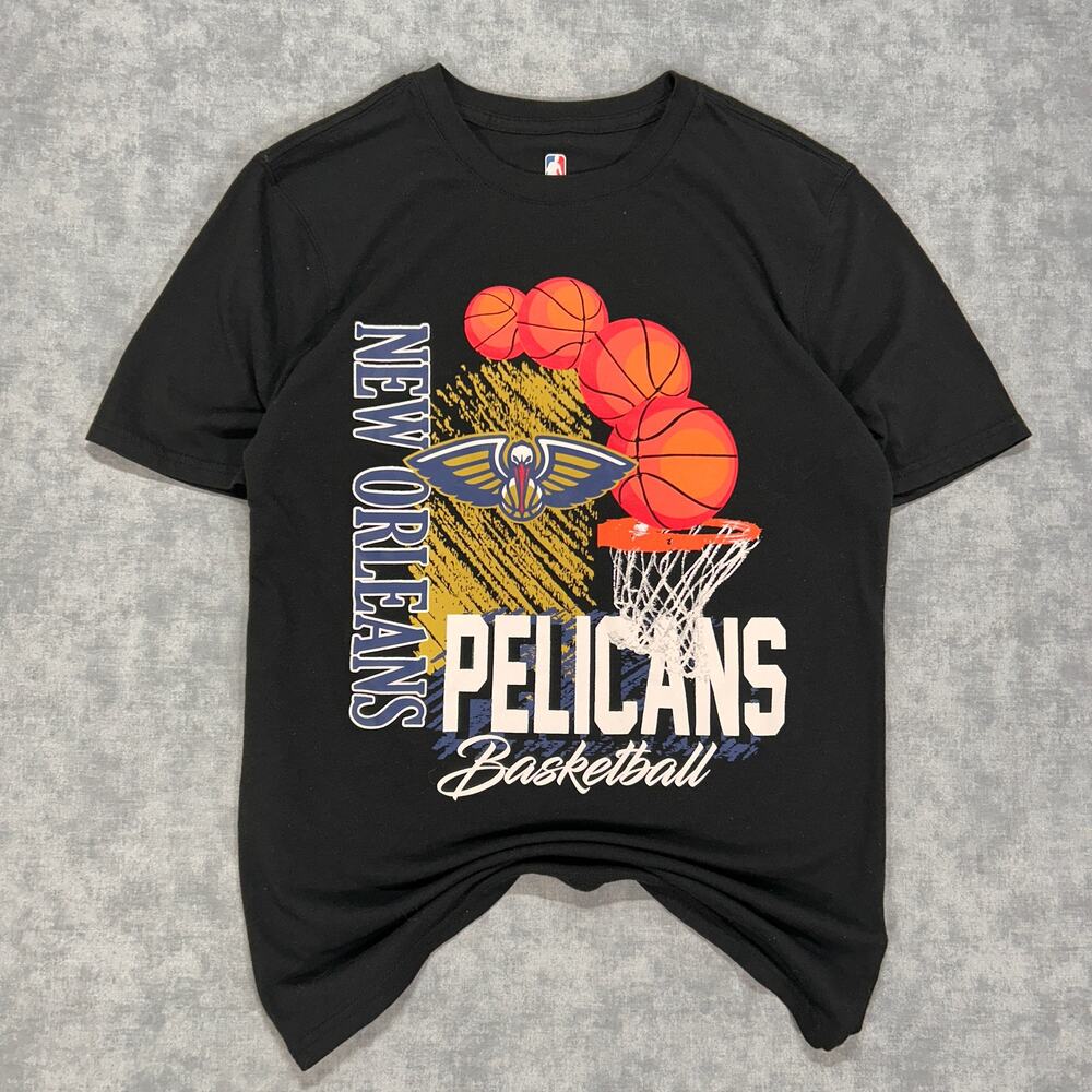 NBA New Orleans Pelicans streetwear sportswear basketball graphic tee mens Small
